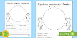 Model lista inventar doc xls. Ficha De Actividad Si Pudiera Inventar Un Planeta