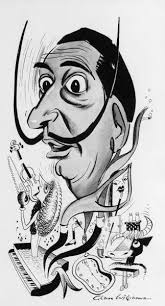 10 x 14 x 2.37. Salvador Dali Cartoon Print 8202667 Framed Photos Metal Prints
