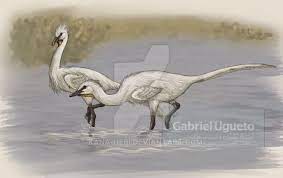 Halszkaraptor Escuilliei By Kana Hebi Deviantart Com On Deviantart Prehistoric Animals Ancient Animals Extinct Animals