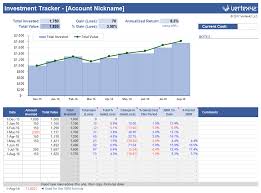 Simple Investment Tracker Spreadsheet