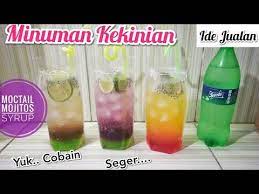 Minuman Kekinian Mocktail Mojitos Syrup Ide Jualan Murah New Varian Mocktail Youtube Minuman Resep Minuman Makanan
