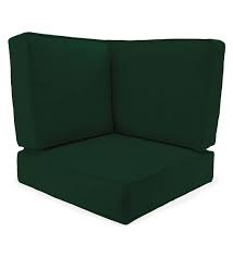 Find china manufacturers of outdoor furniture cushions. Seat And Back Replacement Cushions For Claremont Sectional Corner Chair Set Of 3 Forest Green Plowhearth