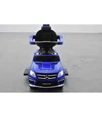 Trotteur Voiture Mercedes Gl63 Bleu Porteur Pousseur A Bascule Voiture Kiddi Quad