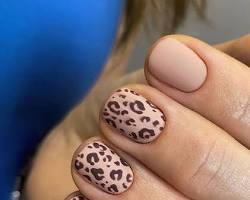 Image of Animal Print Nails nail art design