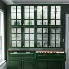 A Green Fresh And Traditional Bodbyn Kitchen Glass Kitchen Cabinets Green Kitchen Cabinets Ikea Bodbyn Kitchen