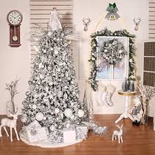 Northlight 10 shatterproof shiny christmas ball orn. Valery Madelyn 100ct Frozen Winter Silver And White Shatterproof Christmas Ball Ornaments Decoration Balls With Tree Topper For Christmas Tree Decorations Pricepulse