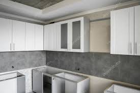 Want an affordable metod kitchen which is perfect to the last detail? Custom Kitchen Cabinets Installation With A Furniture Facades Mdf Gray Modular Kitchen From Chipboard Material On A Various Stages Of Installation A Frame Furniture Fronts Mdf Profile 442618742 Larastock