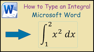 How To Write An Integral In Microsoft Word 2010 Youtube