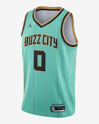 The insistence on a city nickname (does anyone actually call charlotte buzz city?) is a little annoying, but the mint color is a nice update of their classic teal. Charlotte Hornets City Edition Jordan Nba Swingman Jersey Nike Com