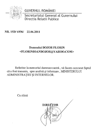 Dacă refuzăm cererea dumneavoastră de acces, vă vom informa despre motivul refuzului. Modelul Bojor In DiscuÅ£ie La Guvernul Romaniei Florin Ioan Bojor