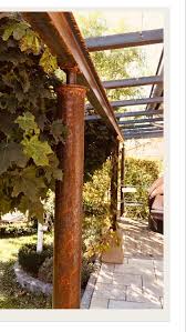 Solides Und Modernes Terrassendach Cortenstahl Edelstahl Regenschutz Terrassen Dach Terrassendach Carport Uberdachung