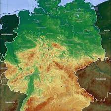 Διασχίζοντας με αυτοκίνητο τα 350 πιο ρομαντικά χιλιόμετρα του κόσμου! Topographic Map Of Germany Borders Of The States Of Germany Approximately As Of 1990 Germany Map Germany Germany Vacation