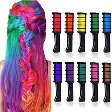 Another good hair kit for kits. Kalolary 10 Color Temporary Hair Color Chalk Comb Set Washable Hair Chalk For Girls Kids Gifts On Birthday Party Cosplay Diy For Age 4 5 6 7 8 9 10 Buy Online At Best Price In Uae Amazon Ae