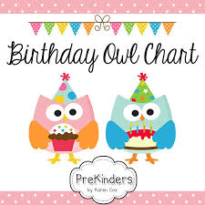 A Printable Birthday Chart For Your Classroom With Owls