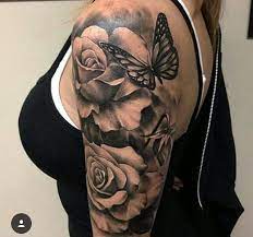 And when it comes to. Pin By Holly Ann On Tattoos Rose And Butterfly Tattoo Shoulder Tattoos For Women Rose Tattoos