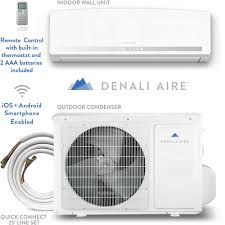 The following considerations should help you choose for example, window air conditioners' outdoor units are typically larger, while the indoor air handler is smaller and more beautifully designed to fit. Denali Aire 12 000 Btu Mini Split Air Conditioner At Menards