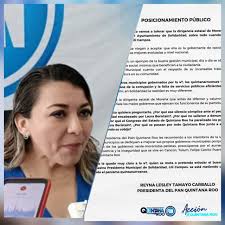 PAN Q. Roo: Respalda al gobierno de Lili Campos ¡No vamos a tolerar que  Morena pretenda manchar la buena administración de Solidaridad!