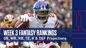 They will be updated throughout the preseason (see the timestamp above). Week 3 Fantasy Football Ppr Rankings Projections Updated Sunday Monday Only