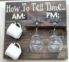 How To Tell Time Coffee Mug And Wine Glass Rack