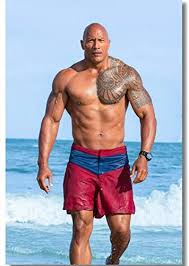 In college, he used to play football and was a national champion. Dwayne Johnson The Rock Muscle Film Actor Star Hot New Art Poster Top Canvas Home Decor Wall Print 40 X 60 Cm Without Frame Amazon De Kuche Haushalt