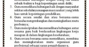 Pendidikan adalah pembelajaran pengetahuan, keterampilan, dan kebiasaan sekelompok orang yang diturunkan dari satu generasi ke generasi berikutnya melalui pengajaran, pelatihan, atau penelitian. 9 Kode Etik Guru Republik Indonesia Dalam Menjalankan Profesinya Matsan Saga