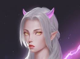 Demoness, demon, fantasy, luminos, girl, face, jia cai, pink, horns, HD  wallpaper