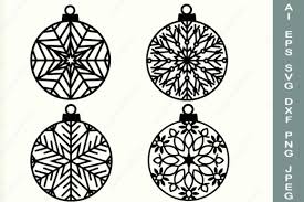 Free soft circles photoshop brushes red merry christmas psd background Christmas Ball Snowflake Graphic By Anastasiyaartdesign Creative Fabrica