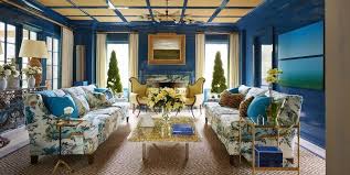 The grand dining room, decked out for christmas. 50 Blue Room Decorating Ideas How To Use Blue Wall Paint Decor