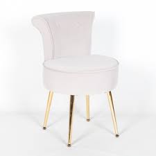Adding the right chair can enhance the look of your bedroom and can serve as an accent. Amour Velvet Light Grey Gold Legs Upholstered Bedroom Chair Furniture La Maison Chic Luxury Interiors