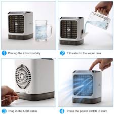 Don't spend another day sweltering in the summer heat. Fuloon Portable Air Conditioner Cooling Fan Mini Usb Desktop Air Cooler With Humidifier For Home Bedroom Office Camping Kitchen Heating Cooling Air Quality Home Gellyplast Com