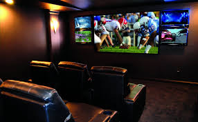 Home Theater Sports Sports Fan Gets Dream Home Theater Hd Living Magazine Small Home Theaters Living Room Home Theater Home Theater Design