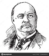 Thomas Reed 1839 1902 United States Representative Maine Speaker House  Stock Vector by ©Morphart 217944932