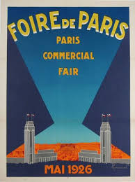 Foire De Paris C Commarmond 1926 Original Advertising Lithographic Poster Foire De Paris Foire Paris