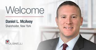 We're pleased to announce that Daniel McAvoy has joined our New York office  as a shareholder in our Securities & Corporate Finance practice. Daniel's  practice focuses