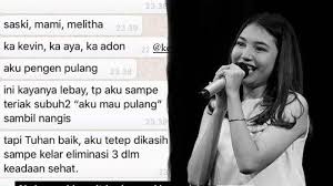 Apalagi semenjak aku bertemu tuhan, aku ingin memberi yang terbaik untuk tuhan. Terungkap Isi Chat Terakhir Melisha Sidabutar Sebelum Meninggal Aku Capek Nangis Pengen Pulang Halaman All Tribunstyle Com