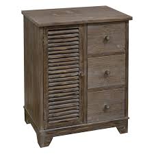 Use a gloss or semigloss latex enamel paint for your paint cabinets. 3 Drawer 1 Door Wood Shutter Cabinet At Home