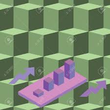 Colorful Clustered 3d Bar Chart Graph Diagram In Perspective