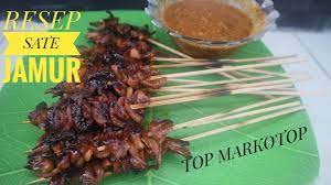 Sate Jamur Super Enak Lezat Mantap Maknyus Resep Sate Jamur Ala Ma Sate Food Meat Jerky