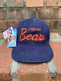 Chicago bears sideline collection snapback hat cap 9fifty original fit new era. Vintage Chicago Bears Snapback Hat Cap 90s Christmas Vacation Etsy
