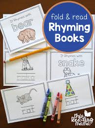 Fold Read Animal Rhyming Books This Reading Mama Rhyming Activities Preschool Reading Rhyming Books