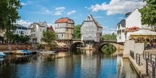 Bridge Houses In Bad Kreuznach Germany 2160x1080 Arch Bridge Rhineland Different Architectural Styles