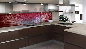A variety of finishes on the same tile, ranging from matte to reflective, gives a clean look. Modern Kitchen Backsplash Ideas Tiles Glass Stone Or Metal Modern Kitchen Backsplash Glass Backsplash Kitchen Modern Kitchen