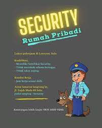 • pria/wanita max usia 25 tahun. Lowongan Security Satpam Rumah Pribadi Gibran Waluyo 7 Sep 2020 Loker Atmago Warga Bantu Warga