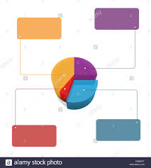 modern 3d pie chart info graphic template eps 10 vector