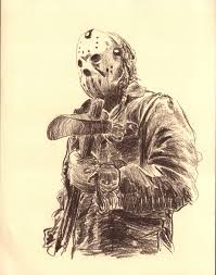 Friday The 13th Jason Voorhees Fanart Geek Drawing Etsy In 2020 Jason Voorhees Drawing Realistic Paintings Drawings
