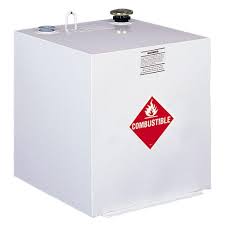 Delta Square Steel Liquid Transfer Tank In White 485000 The Home Depot Combustible Tanques Camionetas