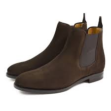 Williams created his first elastic sided men's boots. Berwick 1707 Chelsea Boot 303 Dark Brown Suede A Fine Pair Of Shoes High Quality Goodyear Welted Shoes And Boots Online
