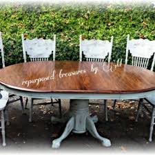 Distressed Vintage Solid Oak Repurposed Upcycled Country Cottage Shabby Chic Handpainted Chalk Pa Dining Table Makeover Shabby Chic Kitchen Shabby Chic Room