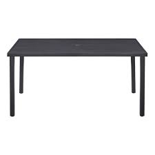 Better Homes Gardens Milport Black Metal Slat Rectangular Dining Table 61 81 By 38 19 Inch Walmart Com In 2020 Rectangular Dining Table Better Homes Gardens Dining Table