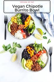 A Delicious Copycat Recipe For Chipotle S Burrito Bowls Filled With Gardein Beefless Ground Bla Vegan Chipotle Chipotle Burrito Bowl Chipotle Copycat Recipes